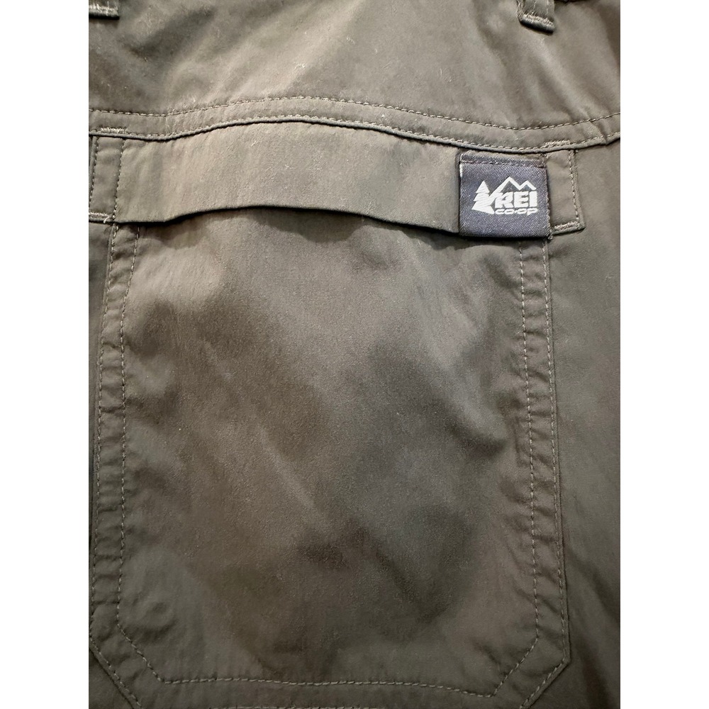 REI Co-op Convertible Cargo Hiking Pants Olive Green Relaxed Fit Women Sz 6 - Picture 4 of 11